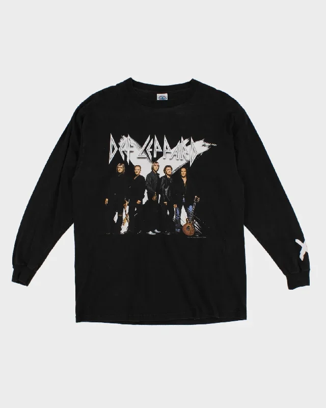 2002 Def Leppard Black Long Sleeved T-Shirt - M