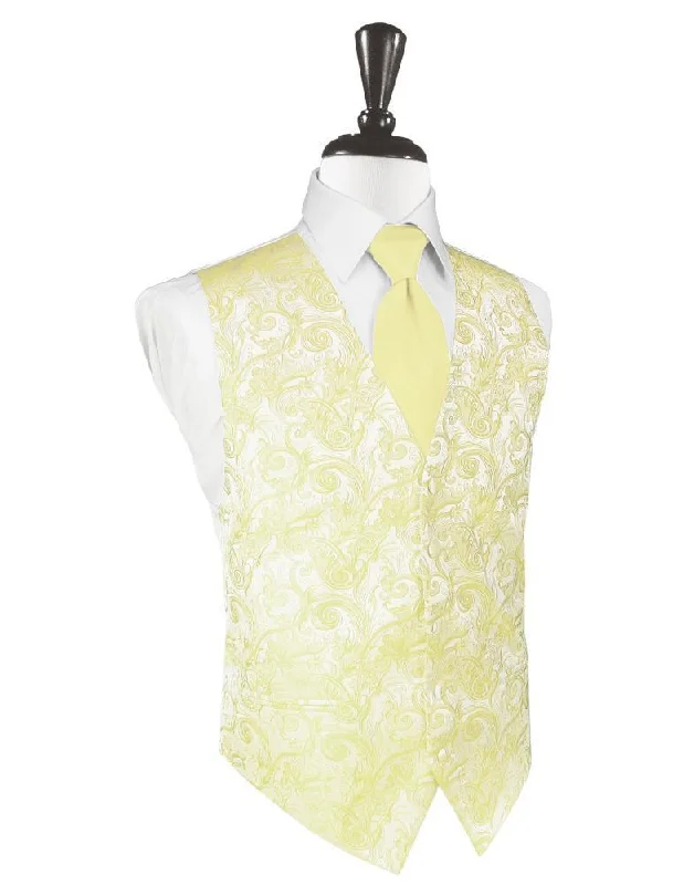 Canary Tapestry Tuxedo Vest