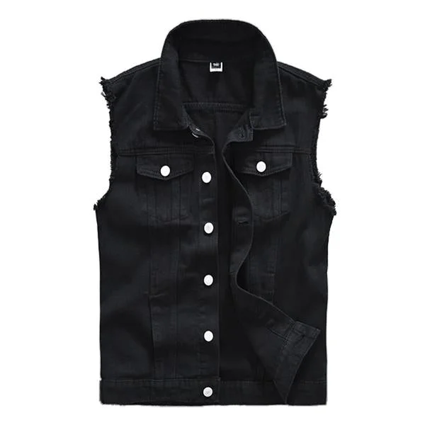 Men's Casual Denim Vest 69645084M