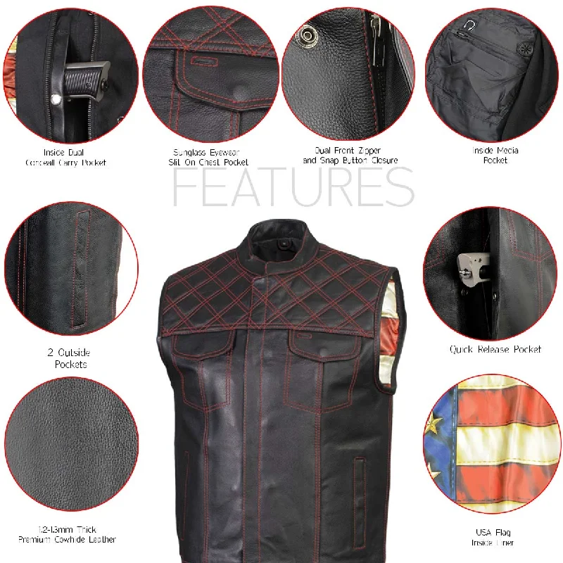 xelement-gold-series-xs13002-mens-stars-and-stripes-black-leather-mc-vest-with-usa-flag-liner