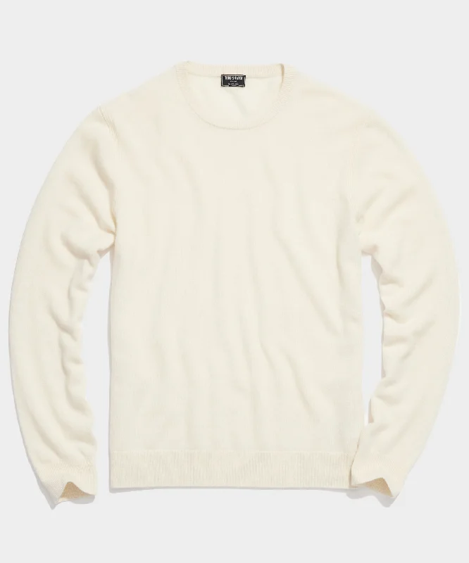 Cashmere Crewneck in Bisque