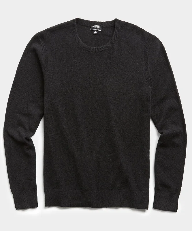 Cashmere Crewneck in Black