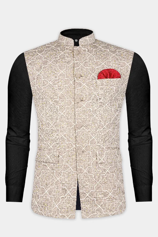 chalice-brown-trellis-pattern-thread-and-sequin-embroidered-designer-viscose-nehru-jacket-d