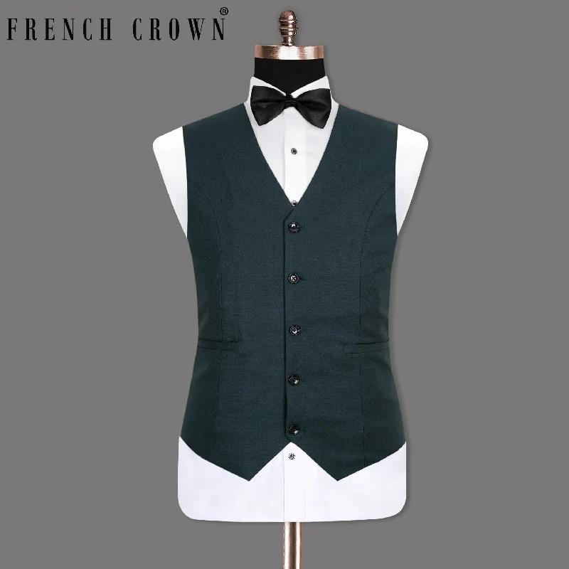 Charade Wool Subtle Textured Rich  Premium Waistcoat