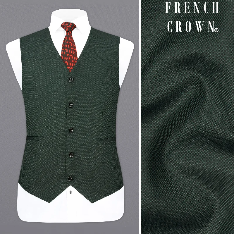 Heavy Metal Dark Green Waistcoat