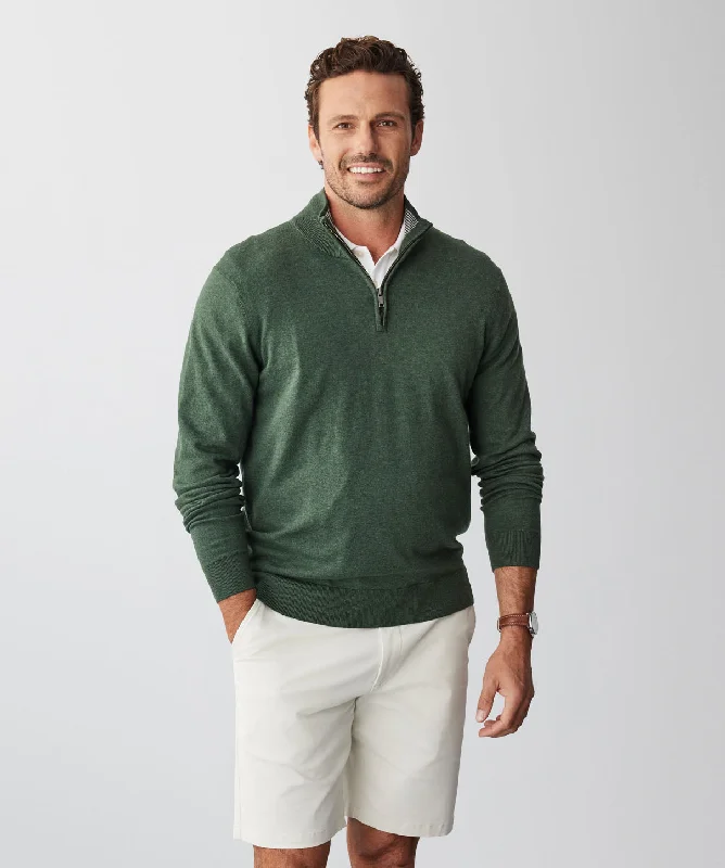 High Flex Half Zip Knit - Khaki