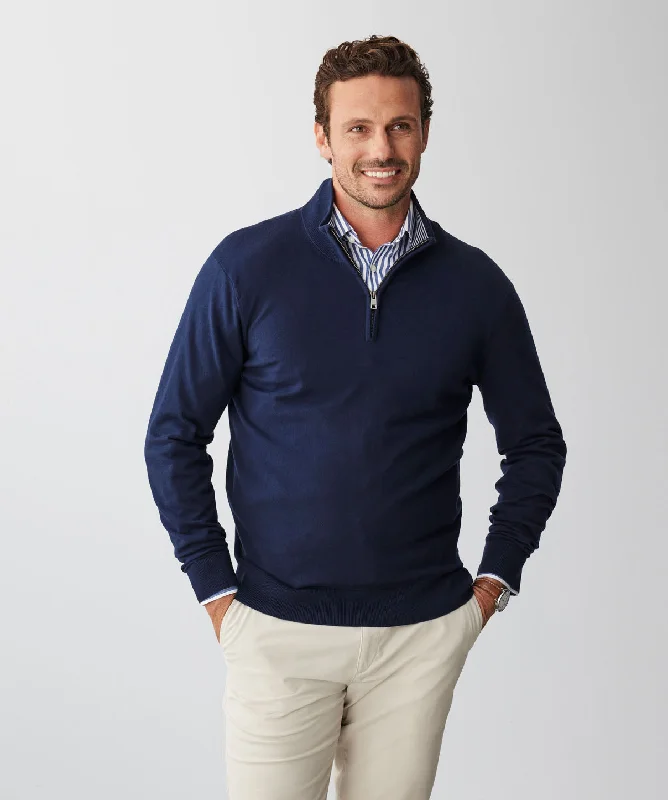 High Flex Half Zip Knit - Navy