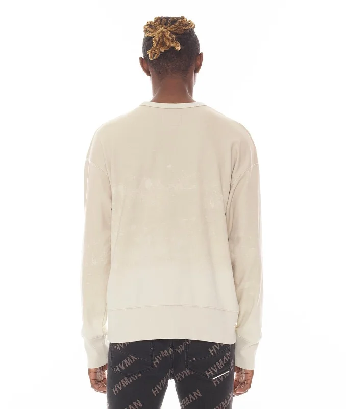 HVMAN BY CULT CREWNECK SWEATSHIRT (CREAM)