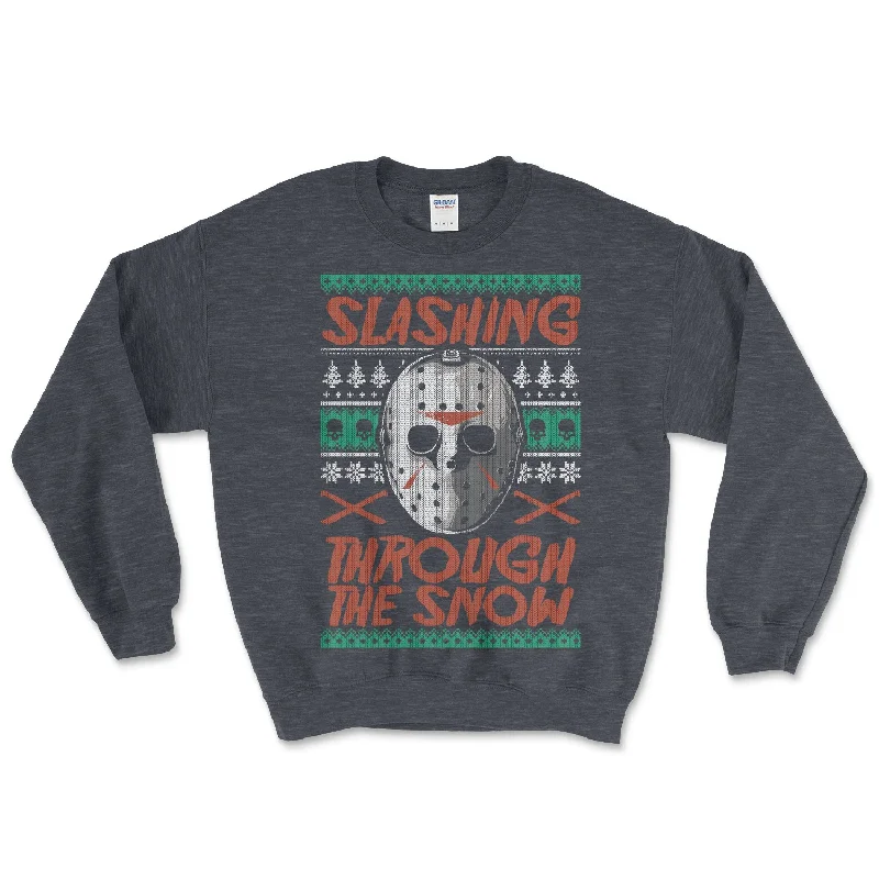 Slashing Snow Jason Christmas Sweater