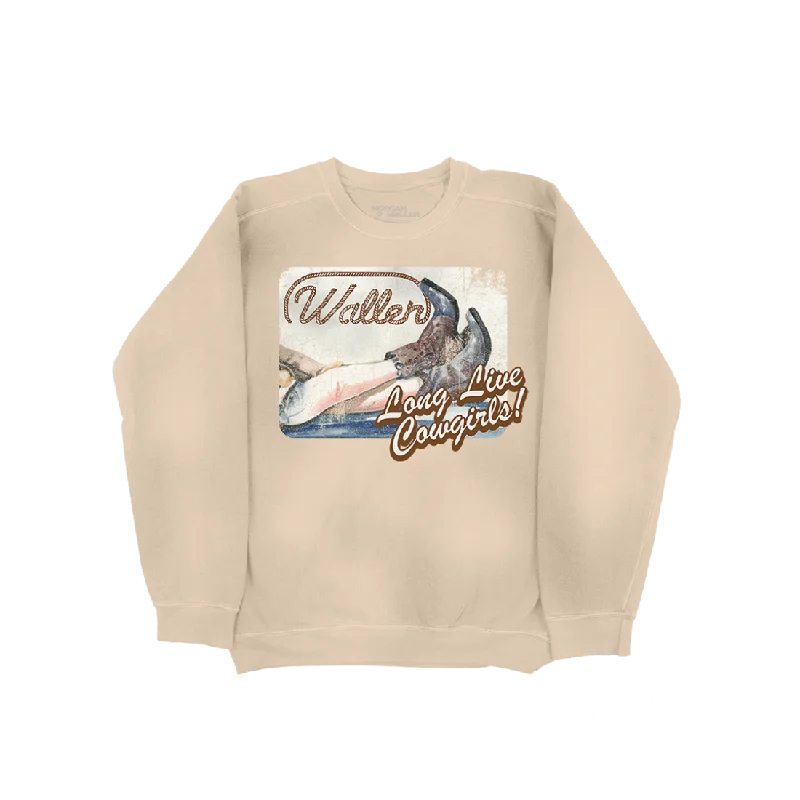 Long Live Cowgirls Beige Crewneck