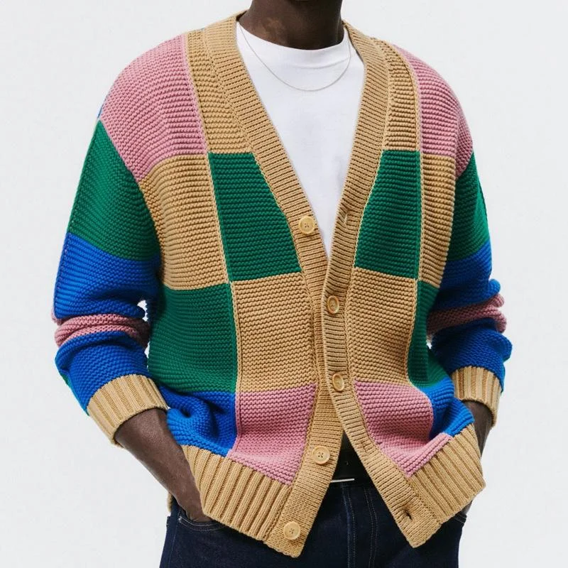 mens-fashion-colorblock-single-breasted-long-sleeve-knit-cardigan-81050023m