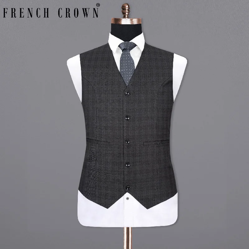 Mine Shaft Gray Plaid Waistcoat