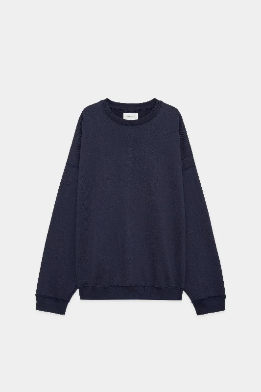 オーガニックコットンヘビー吊裏毛 /  ヒュージスウェット, Navy