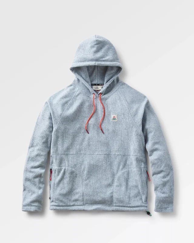 point-grid-recycled-fleece-hoodie-grey-marl