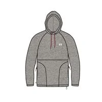 point-grid-recycled-fleece-hoodie-grey-marl