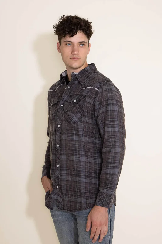 random-access-western-woven-plaid-button-down-shirt-for-men-in-grey-rw36-df19-dblk