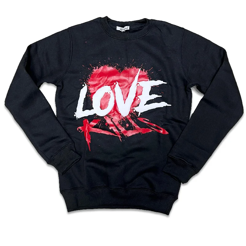 RETRO LABEL Love Kills Crewneck (RETRO 11 Cherry)