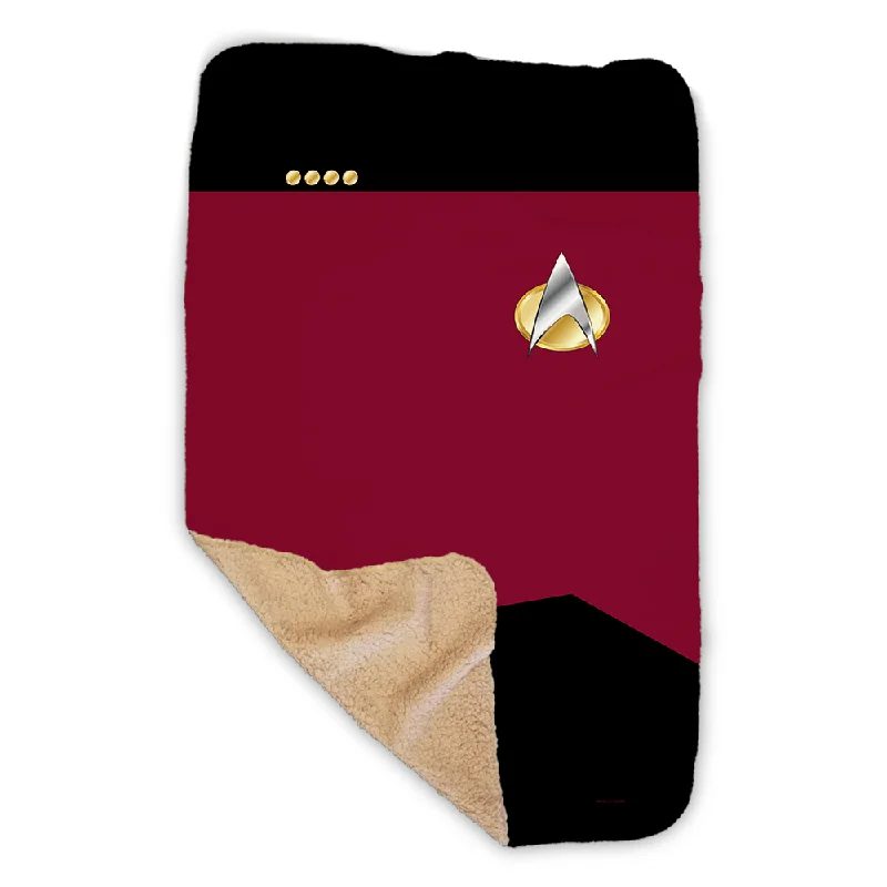 Star Trek: The Next Generation Command Uniform Sherpa Blanket