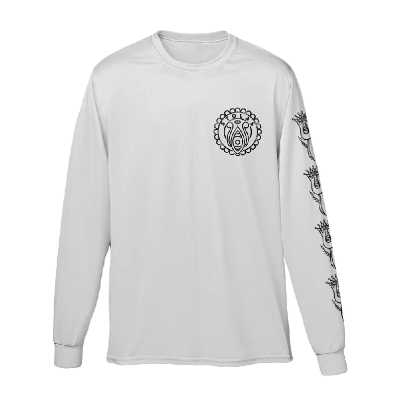 Crest • White • Long-Sleeve T-Shirt