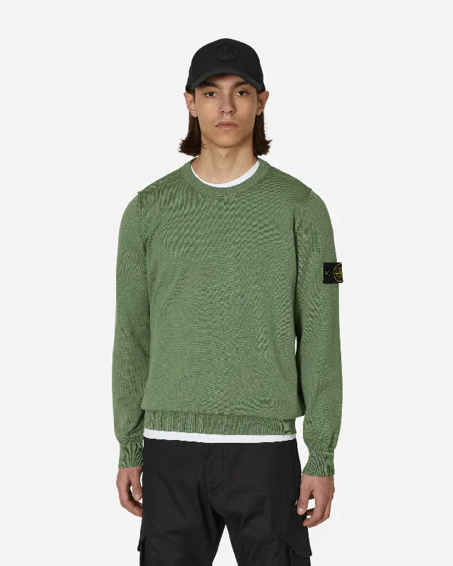 Cotton Crewneck Sweater Green