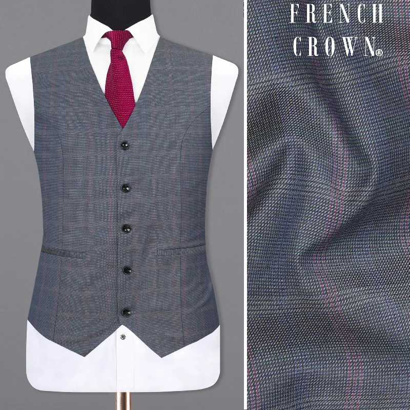 Storm Dust Plaid Waistcoat