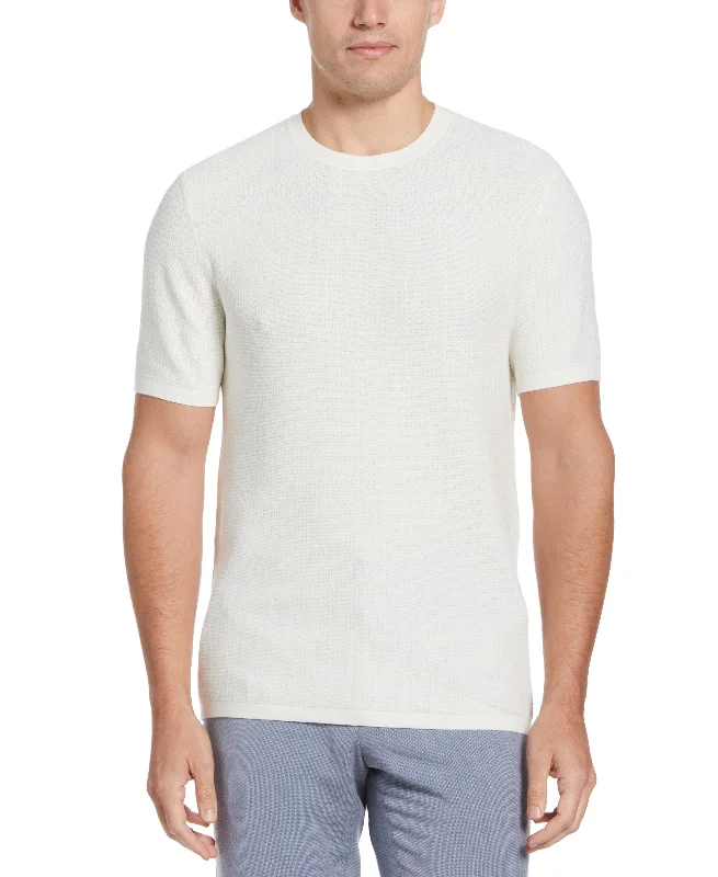 Tech Knit Vertical Ribbed Sweater Tee