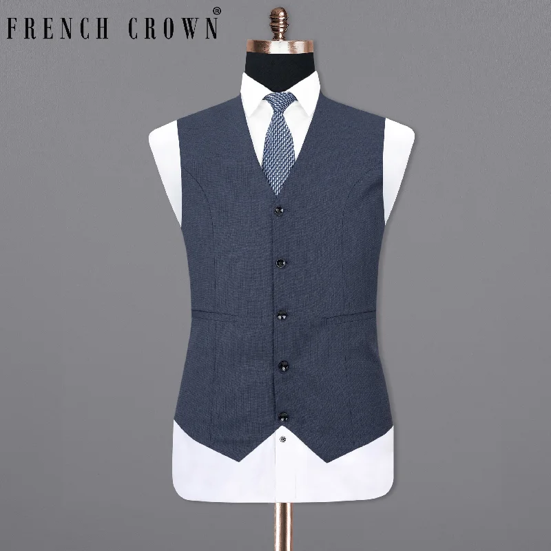 Tuna Blue Premium Cotton Sports Waistcoat