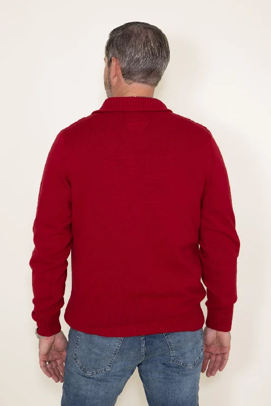 weatherproof-vintage-cable-knit-quarter-zip-sweater-for-men-in-red-f2340414gk-dkred