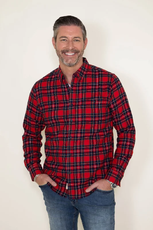 Weatherproof Vintage Flannel for Men in Red | F2385217GK-RED