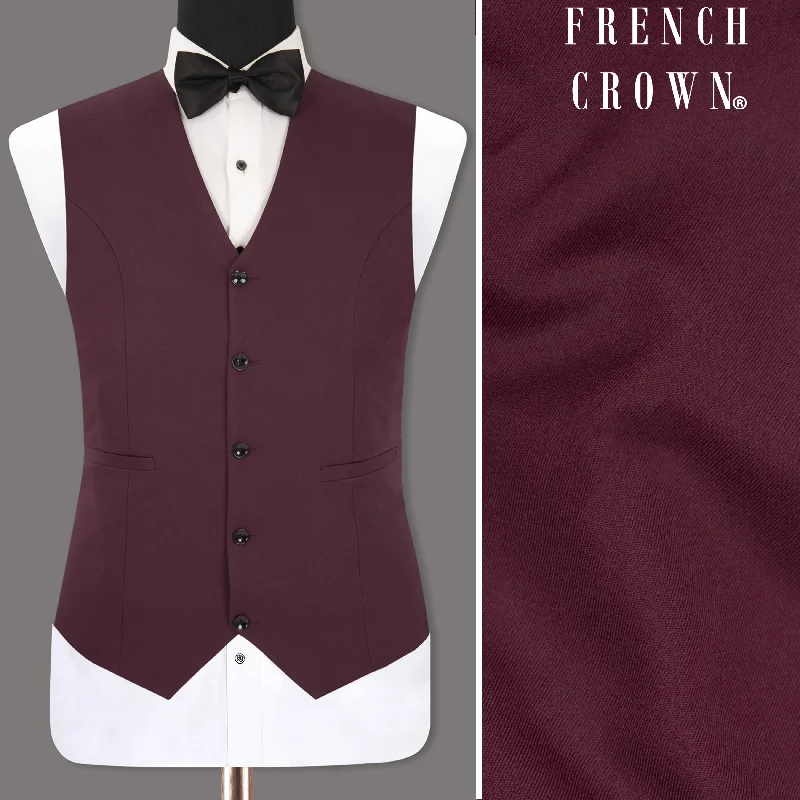 Wine Berry Woolrich Waistcoat