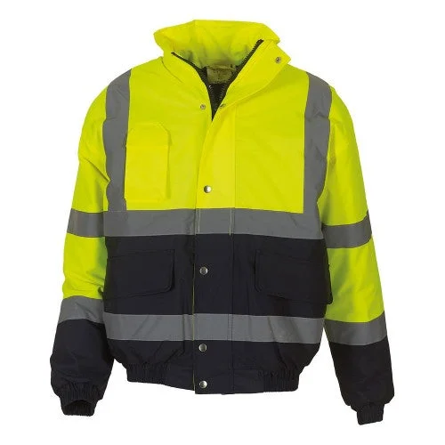 Yoko Unisex Adult Two Tone Hi-Vis Bomber Jacket