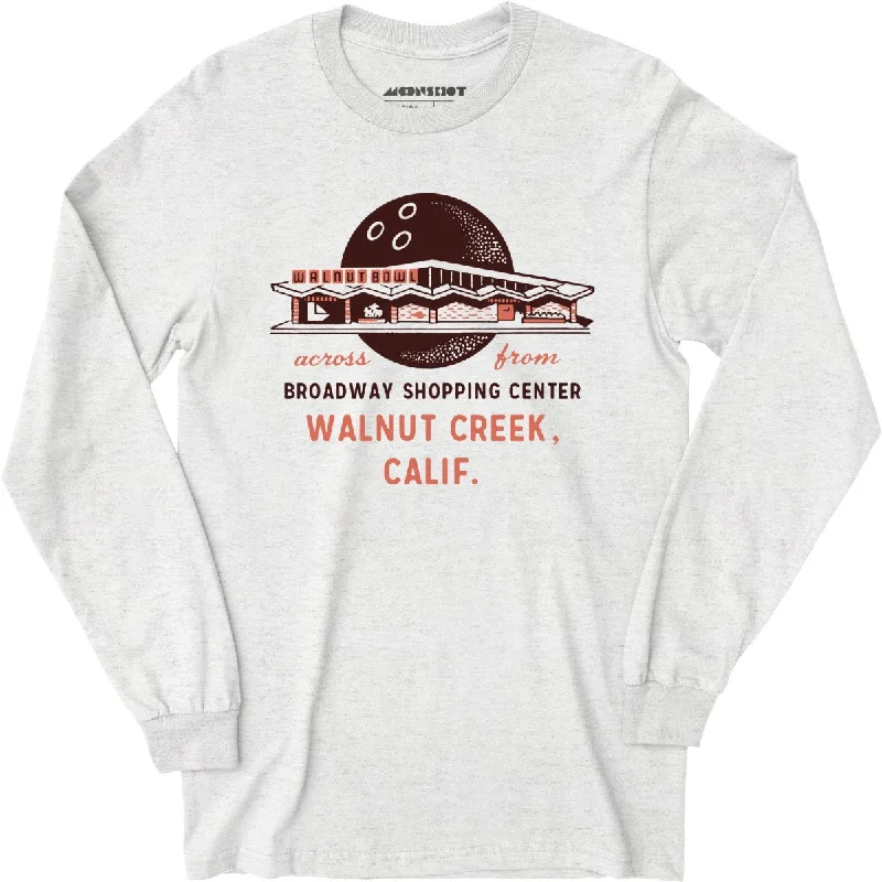 Walnut Bowl - Walnut Creek, CA - Vintage Bowling Alley - Long Sleeve T-Shirt