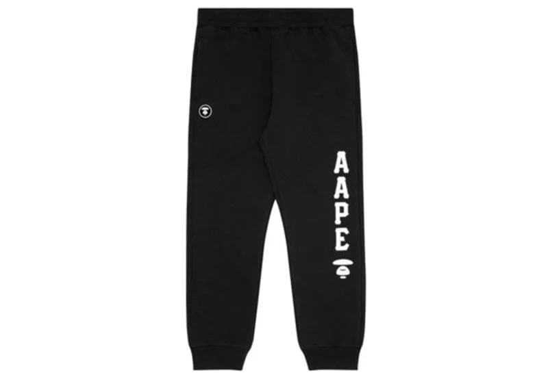 AAPE By A Bathing Ape Aape Moonface Sweatpants Black