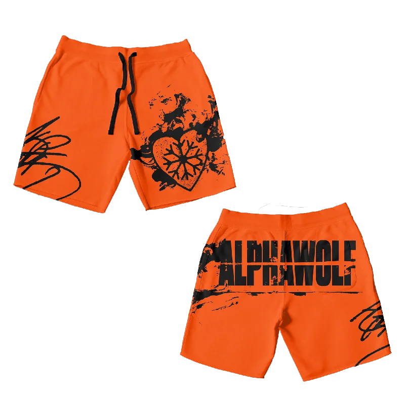 Alpha Wolf - Orange Beach Shorts