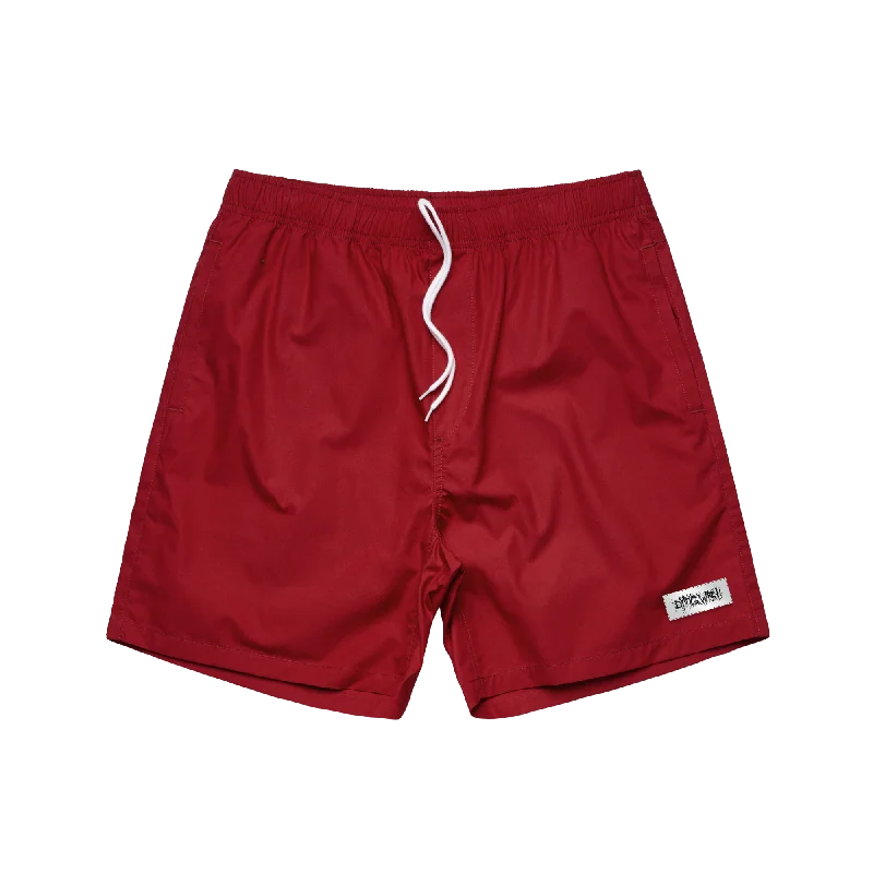 Dying Wish - Logo Patch Shorts - Cardinal