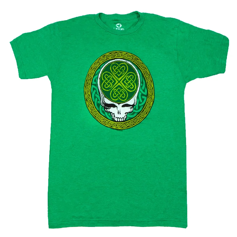 Grateful Dead Celtic Shamrock Steal Your Face T Shirt