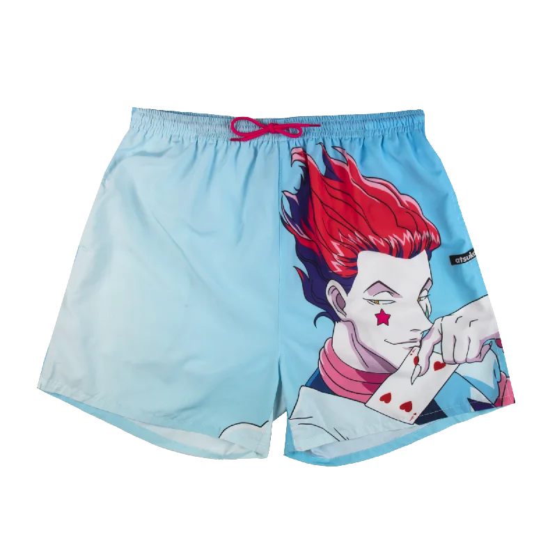 Hisoka Big Print Blue Shorts