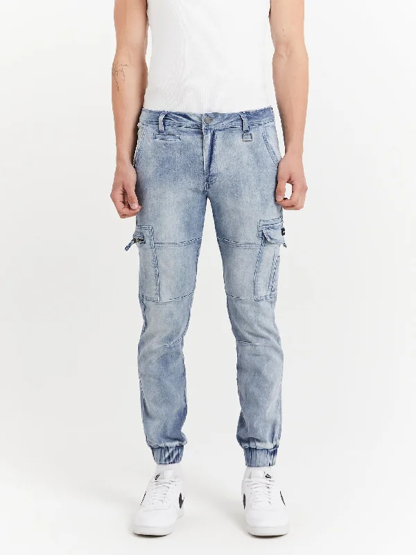 Lione Denim Pants in Light Indigo