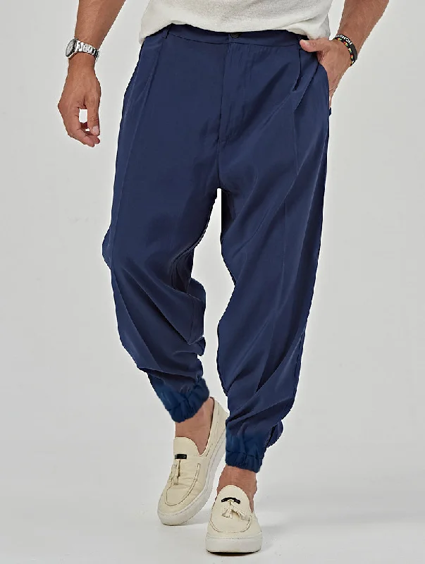 MARCUS CASUAL PANTS IN BLUE NAVY