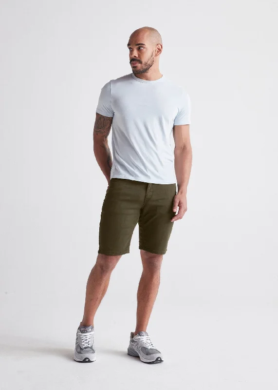 mens-stretch-shorts-relaxed-army-green