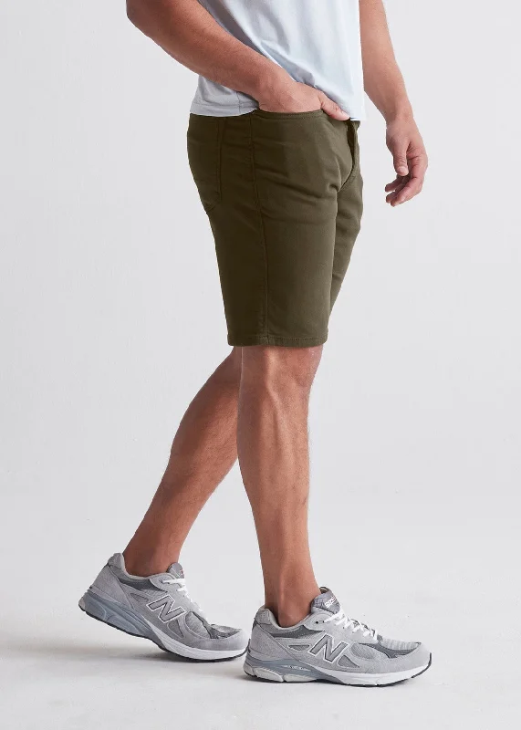 mens-stretch-shorts-relaxed-army-green