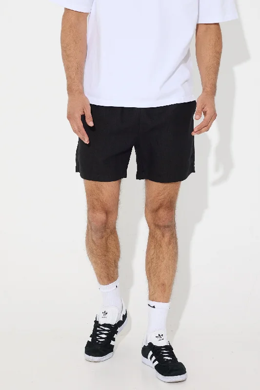 NTH Felix Linen Short Black