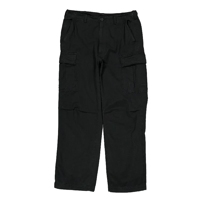 Burroughs Relaxed Fit Ripstop Cargo Pant Polo Black