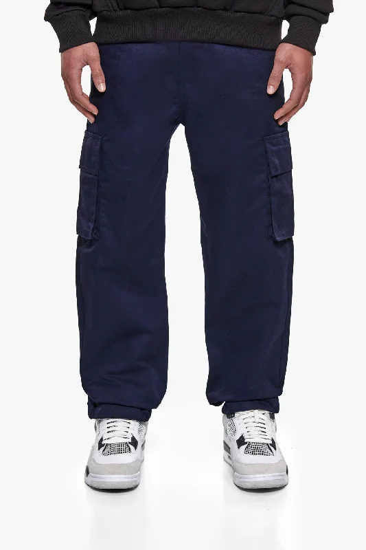 SINGLE CARGO POCKET WORK WEAR PANTS NAVY