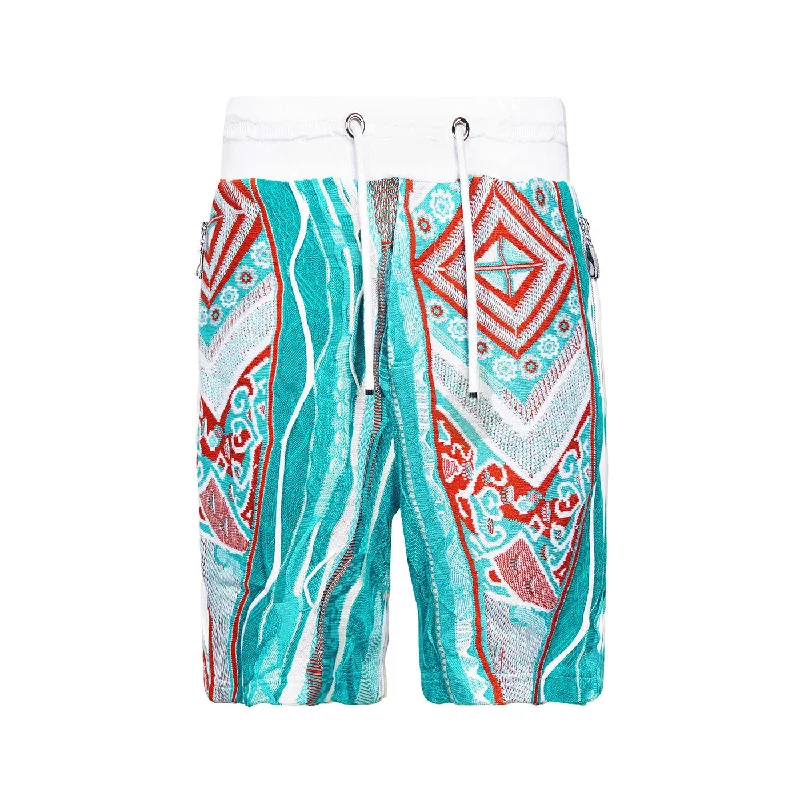 Sweater Pieced Fleece Shorts - South Beach