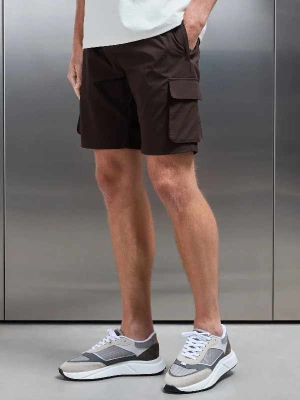 Utility Cargo Short in Brown