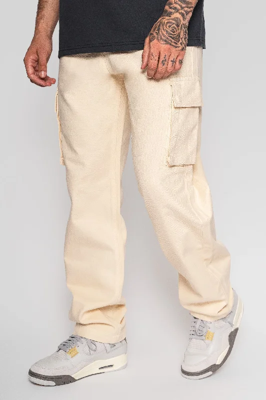 V2 CARGO JEANS SINGLE POCKET BEIGE