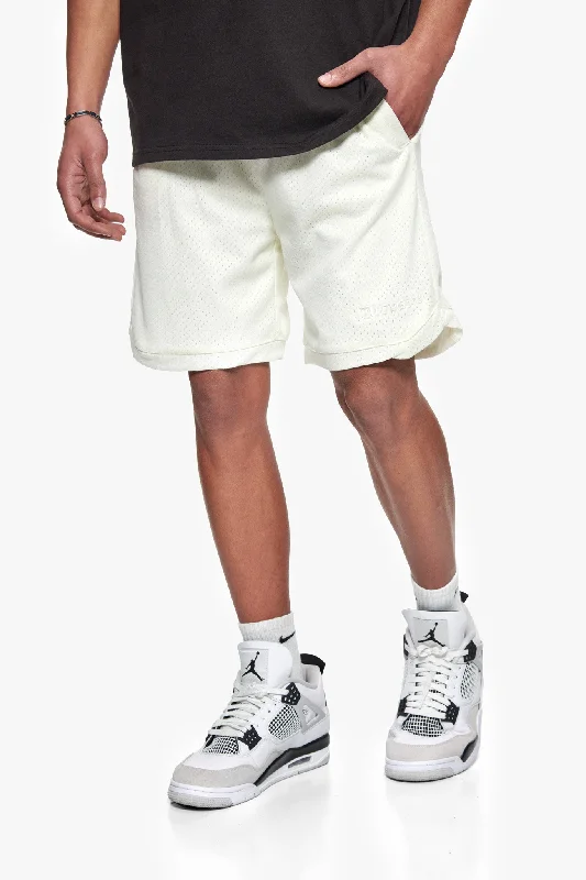 V2 MESH SHORT CREAM WHITE