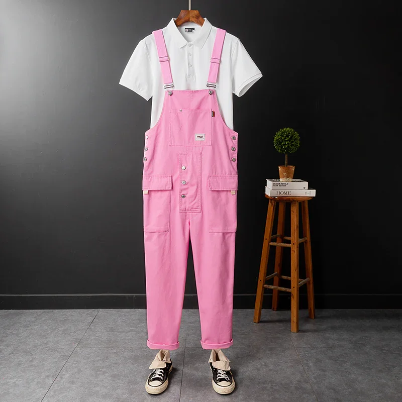 valentines-day-gift-retro-casual-hip-hop-loose-couple-overalls