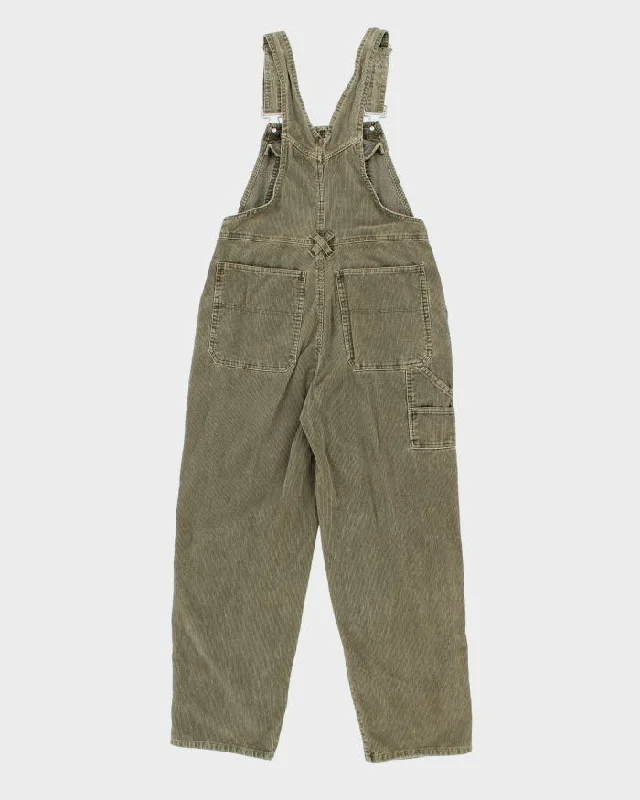 vintage-90s-green-corduroy-dungarees-w32-l29